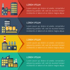 Modern flat city background infographics N5