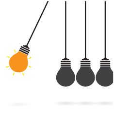 Newton's cradle concept