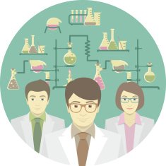 Scientists in the Chemical Laboratory