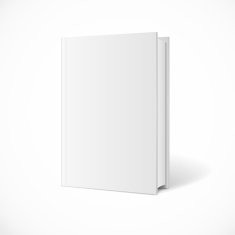Vector blank book cover perspective