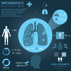 Lungs Infographics Infocharts