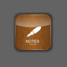 Notes application icons vector illustration N4