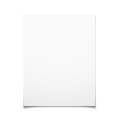 Paper Card Isolated On White Background