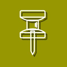 Drawing pin icon