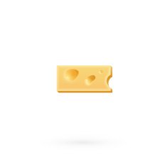 Cheese minus mark Symbol isolated on white