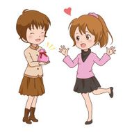 girl happy N25
