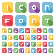 Icon font and numbers