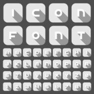 Icon font and numbers N2