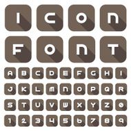 Icon font and numbers N3