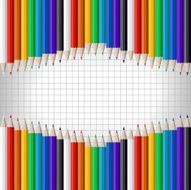 color pencils isolated on white N2