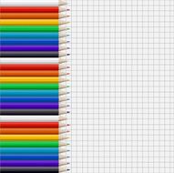 color pencils isolated on white N4