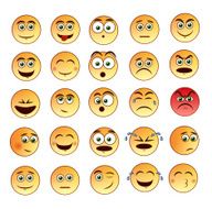 Smiley faces emoticon set