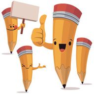 Pencil Cartoon Set C