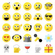 Set of 25 emoticons N2