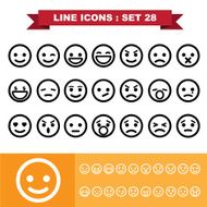 Line icons set 28