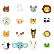 Pets and farm animals icons