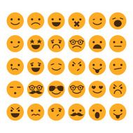Set of different smileys vector N2