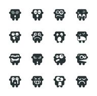 Silhouette Emoticons