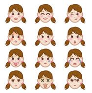 Emotions icon set