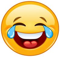 Emoticon with tears of joy