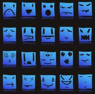 Vector Square Face Icons