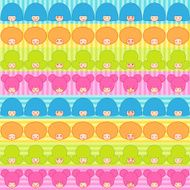 Cartoon girl faces