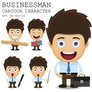 Businessman cartoon character EPS 10 vector N24