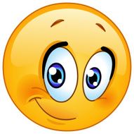 Half smile emoticon
