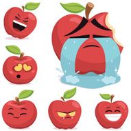 Apple Cartoon Set B