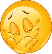 Hiding smile emoticon