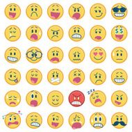 Set of smiley icons N6
