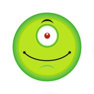 Single Emoticon (Alien Cyclop)