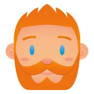 Cartoon Face Isolated On White Background N2