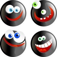 black smilies