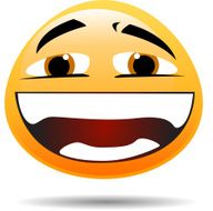 smiley face laughing