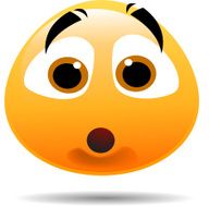 smiley face shocked