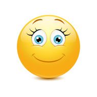 Cute eyelashes emoticon