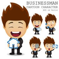 Businessman cartoon character EPS 10 vector N26