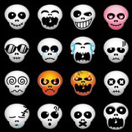 skull icon set