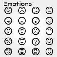 Emotions face icon