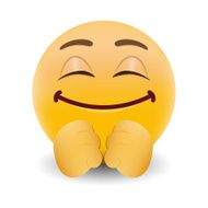 Yellow emoticon cartoon character eps 10 vector N12