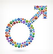 Male Sign People Faces Community and Communication Pattern