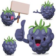 Blackberry Cartoon Set C
