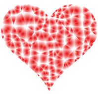 vector polygonal heart
