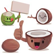 Coconut Cartoon Set C