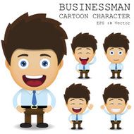 Businessman cartoon character EPS 10 vector N28