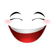 Laughing emoticon sign