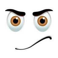 Angry emoticon sign