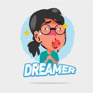 dreamer character - vector N2