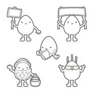 Egg Cartoon Set